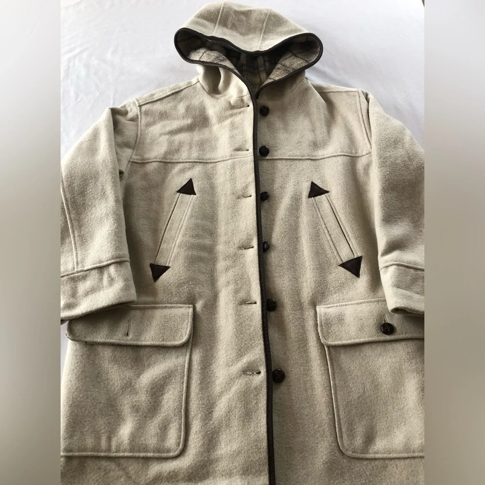 Club manteau m’en off white cream coat. - Picture 4 of 13
